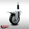 Service Caster 4'' SS Black Poly Swivel 7/8'' Expanding Stem Caster Total Lock Brake SCC-SSEXTTL20S414-PPUB-BLK-78 - alternate 4